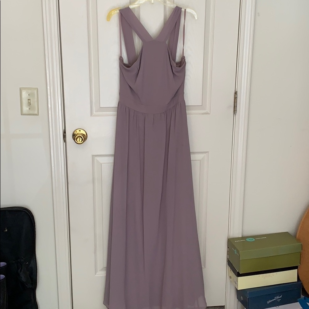 Mauve/purple LuLus bridesmaid dress
